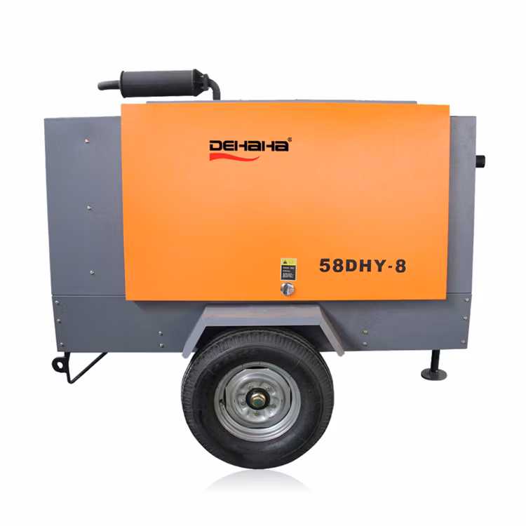 Portable Diesel Driven Heavy Duty Oil Injected Industrial Screw Air Compressors (7m3/min-17m3/min)