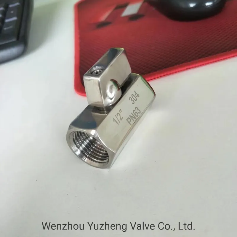 Brass Mini Valve Mini Valve with Chrome Plating Female Thread Mini Ball Valve