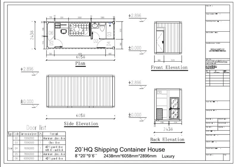 Movable Prefabricated Shipping Container Homes