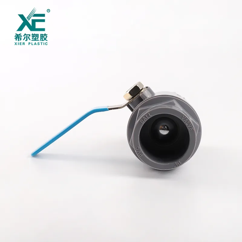 "Xe" China Aquaculture PVC 2 Pieces Ball Valve Ss201 Handle