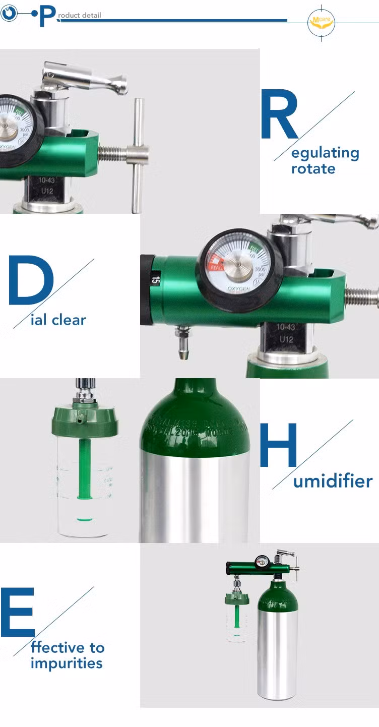 Hospital Medical Oxygen Cylinder Regulator Manufacturer for Cylinder