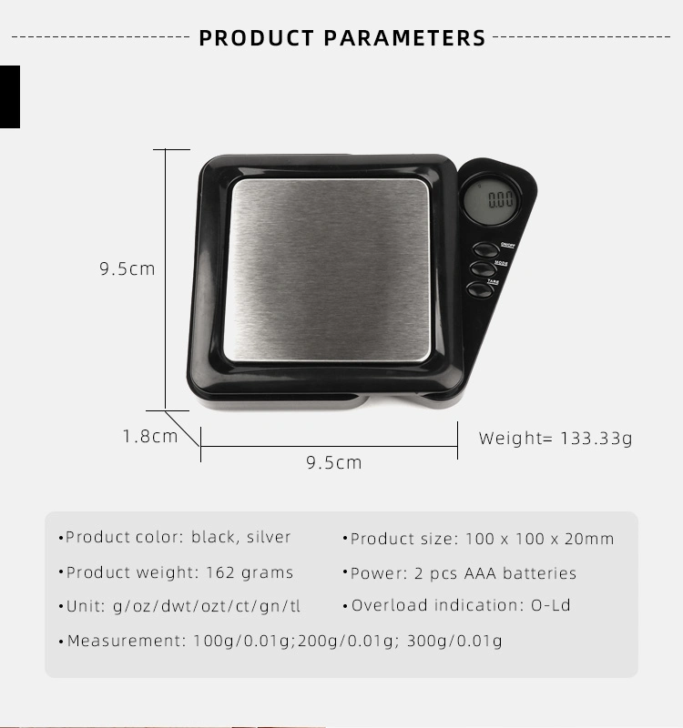 300g Pocket Scale Digital Jewelry Weighing Scale