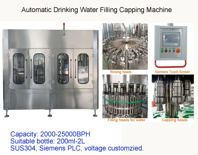 New Designed Complete Drinking Water Mineral Water Filling Bottling Plant