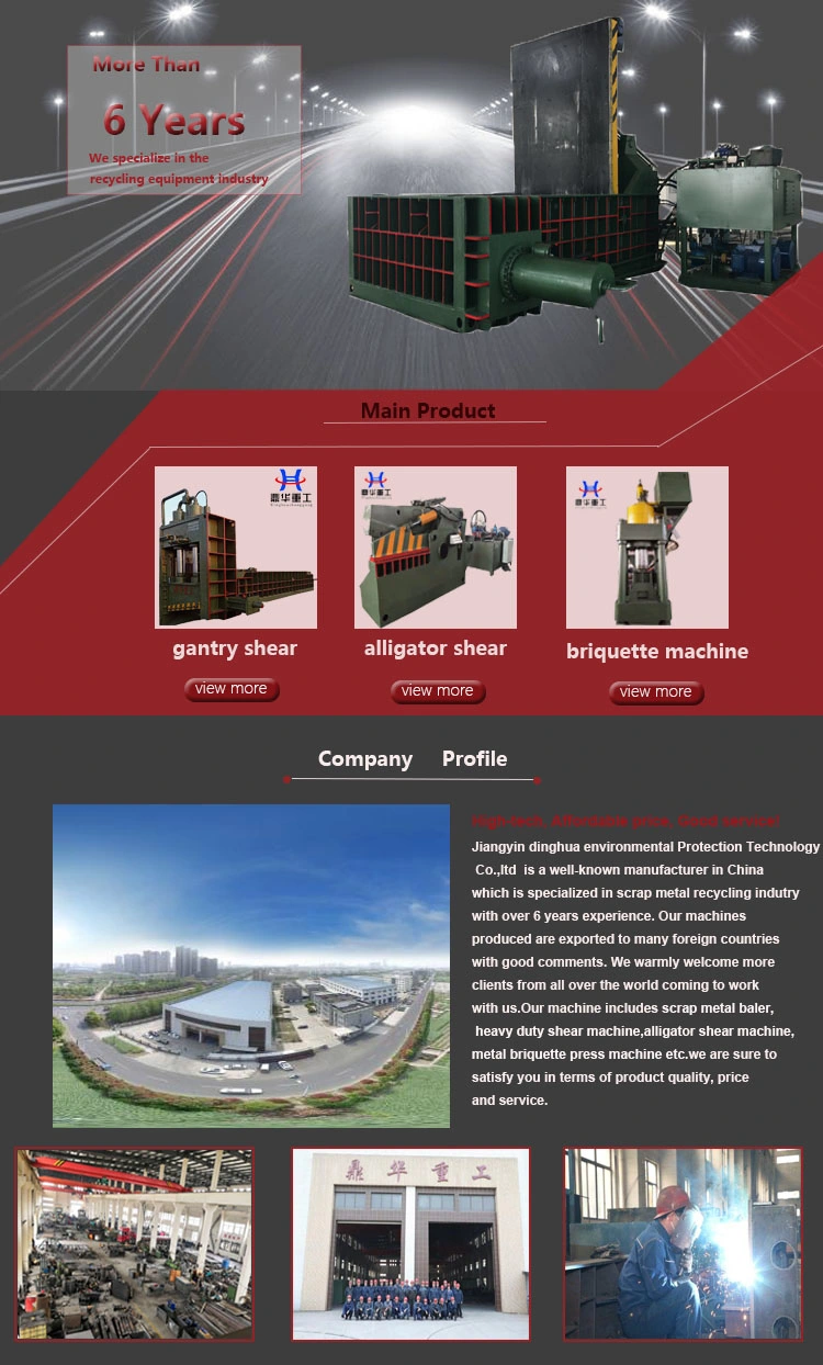 Aluminum Plate Baler Machine Vertical Baler