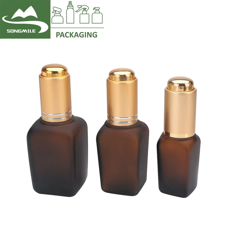 Classic Amber Color Essential Oil Bottle