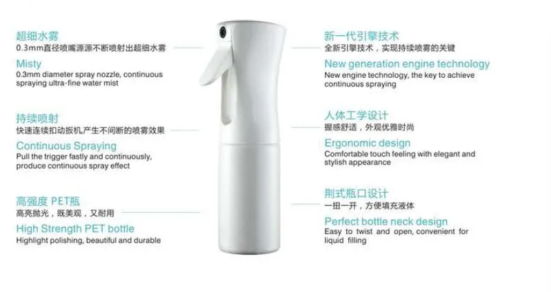 Black Trigger Flairosol Fine Mist Sprayer Bottle