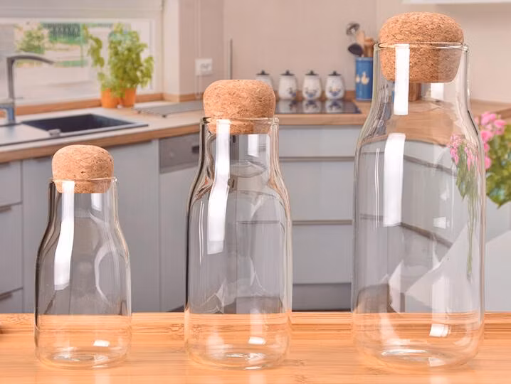 Airtight Glass Coffee Jar Glass Coffee Sugar Tea Jar Coffee Bottle Jar