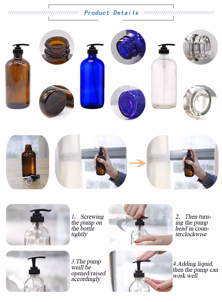 10ml 20ml 30ml Amber Glass Dropper Bottles Essential Oil Bottle