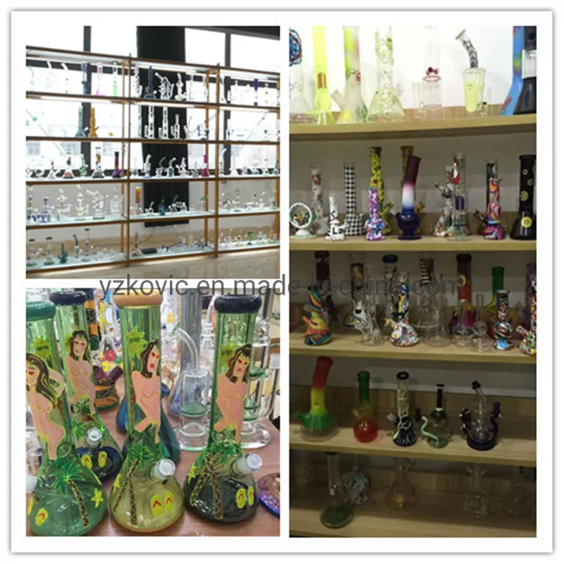 Wholesale Colorful Hookah Glass DAB Rigs Glass Smoking Water Pipe Tobacco Hand Pipes