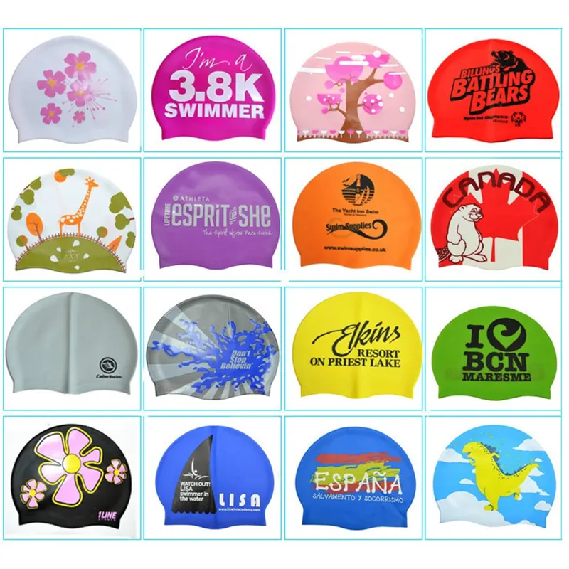 fashion Silicone Swimming Cap, Customized Swim Caps, Latex Swimming Cap Latex