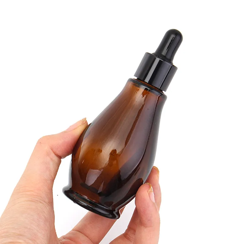 10-50ml Amber Glass Oil Dropper Bottle