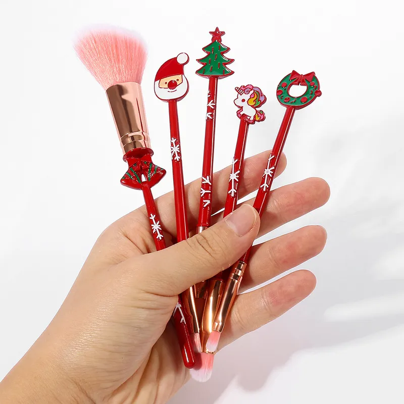 3 Candies Christmas Makeup Brush Elk Cute Mini Makeup Brush