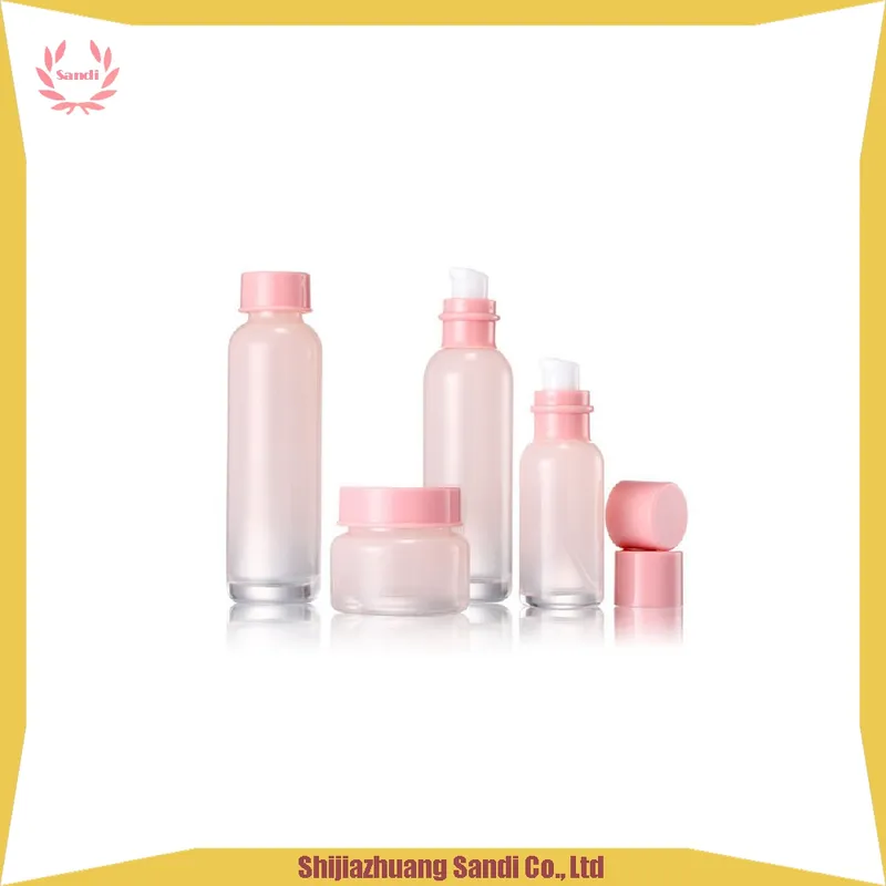 Cosmetics Glass Bottles and Jars for Lotion and Cream