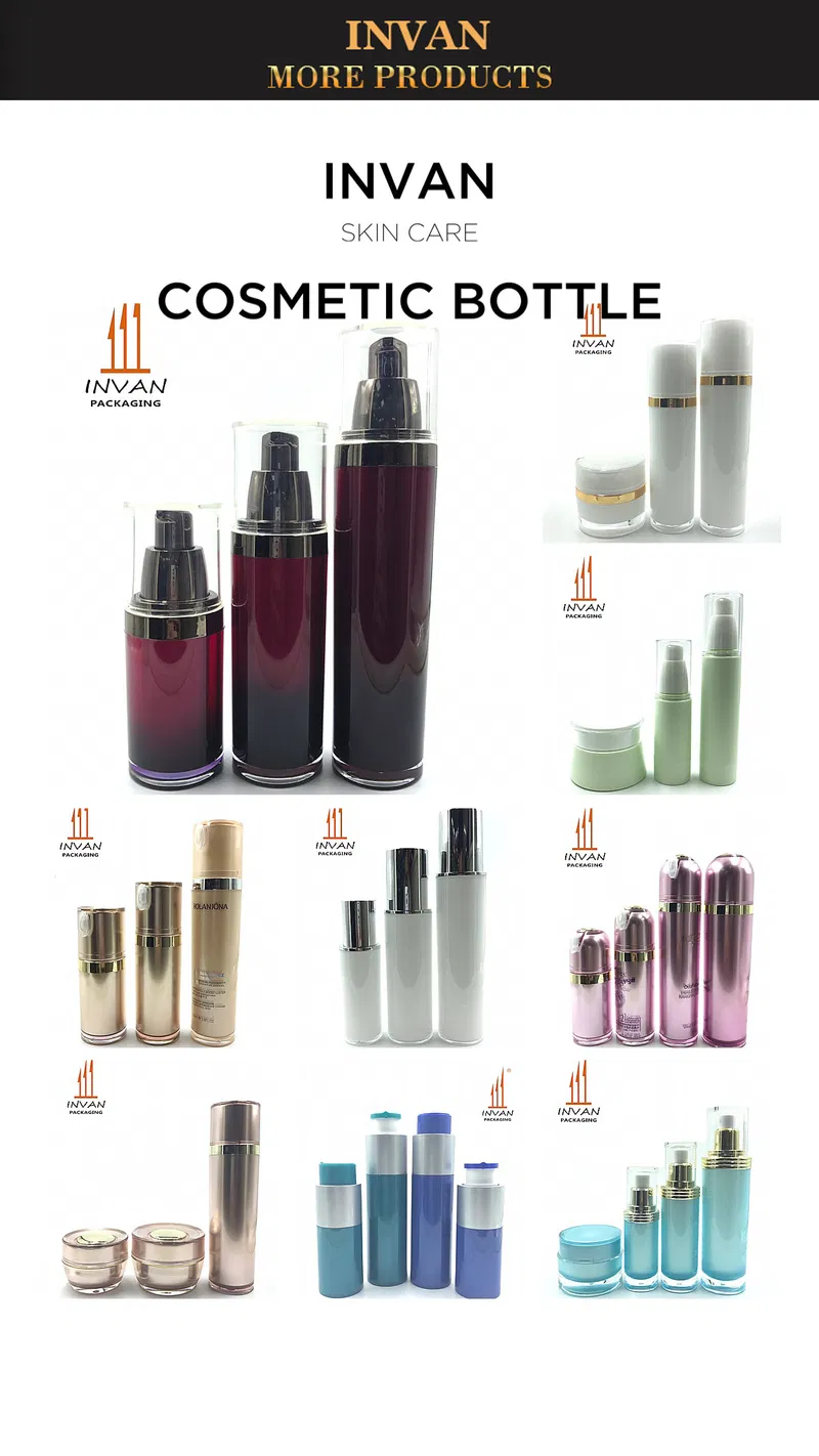 Elegant Square Cosmetic Bottle 130g Plastic Bottle Lotion Bottle Airless Bottle