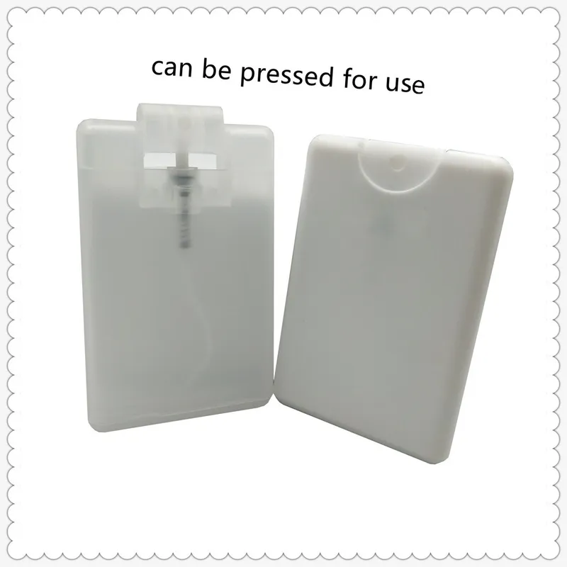 20ml Empty Credit Card Sprayer Bottles Clear Frosted Color for Perfume