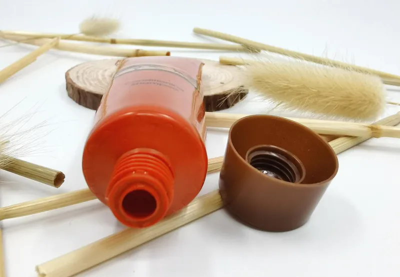 Pumpkin Color Empty Lotion Plastic Empty Cosmetic Tubes