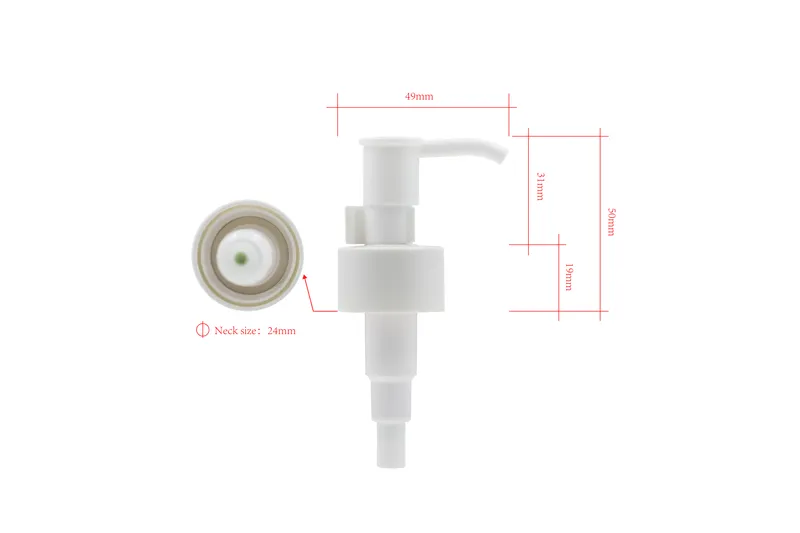 OEM/ODM 24mm Long Nozzle Cosmetic Bottles External Spring Lotion Pump