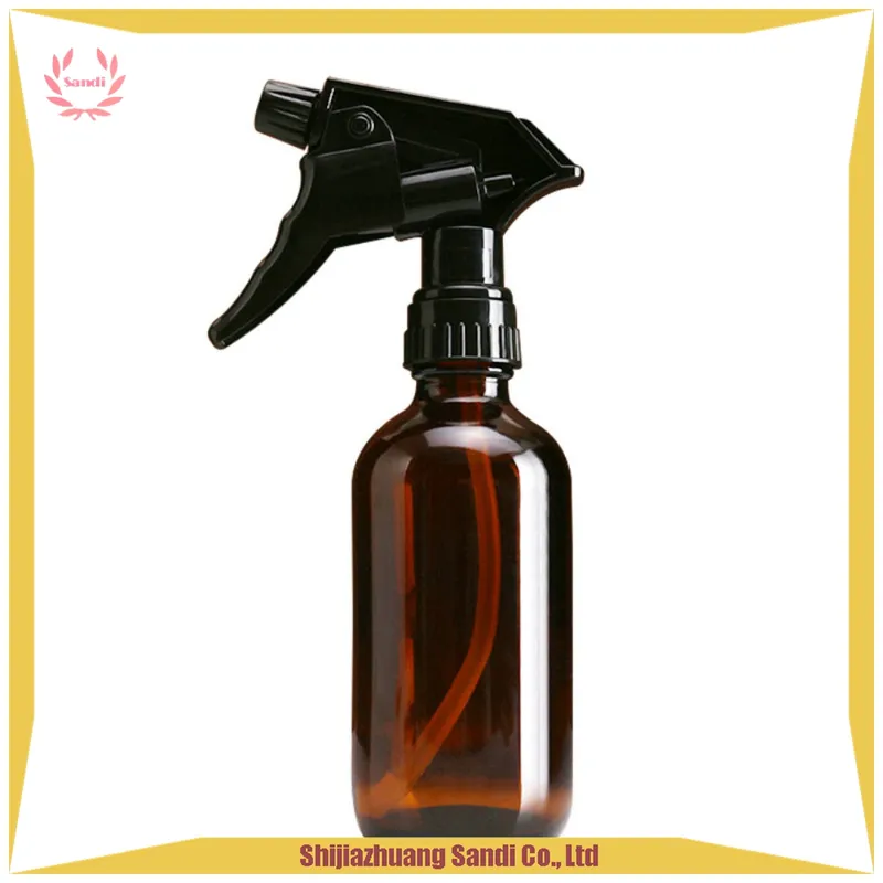 Spray Bottles -Empty Brown Glass Trigger Sprayer Bottle