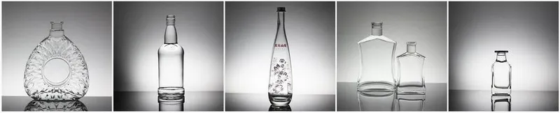 700ml Screw Cap Crystal Transparent Glass Bottles