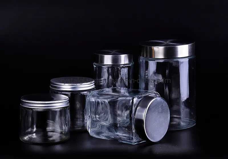 4oz Diamond Surface Glass Jam Food Mason Jar with One PCS Aluminium Lid