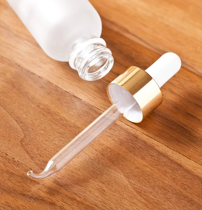 Cosmetic Essential Oil Dropper Bottle, Glass Bottle 30ml with Dropper