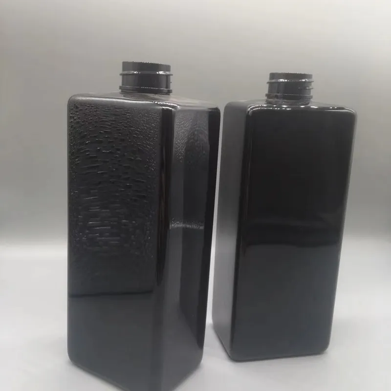 Plastic Bottle Square Shampoo Plastic Bottle