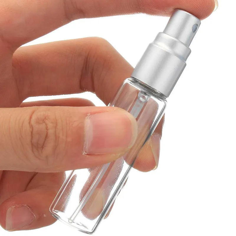 Clear Atomizer Spray Glass Bottle 5ml with Atomiser Spray for Cosmetic