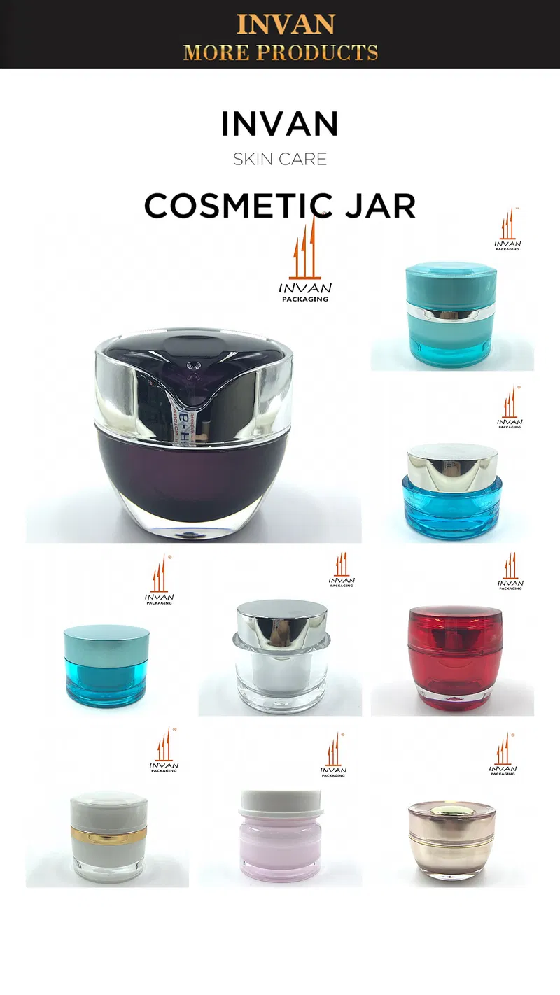 New Design Cosmetic Bottle Double Effect Cream Jar Cosmetic Jar Plastic Jar Acrylic Jar