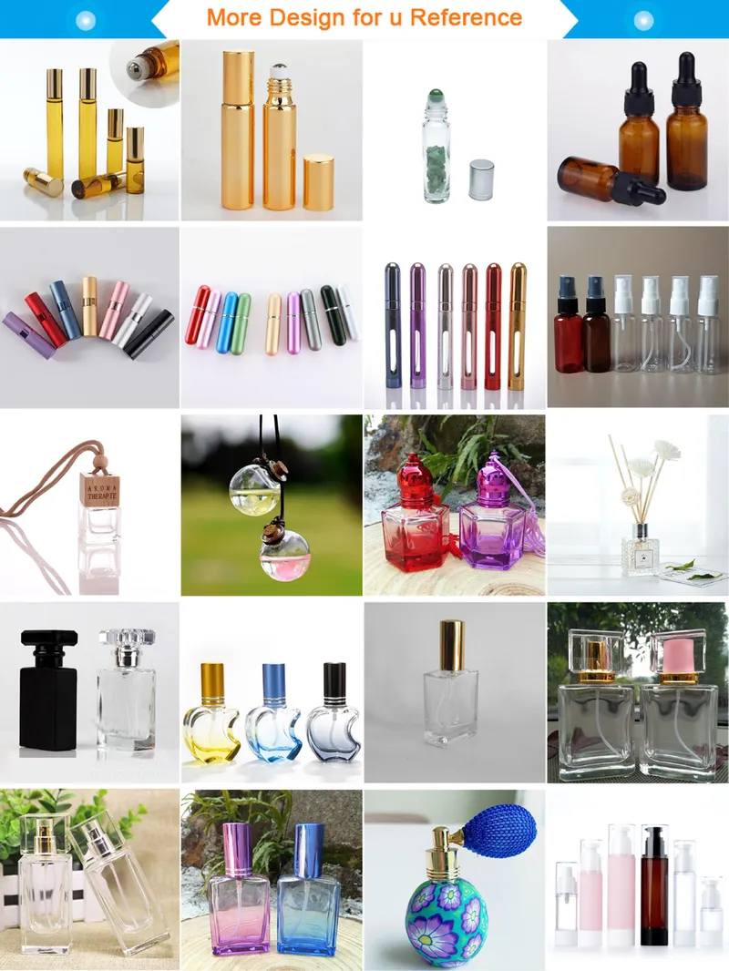 6ml Hanging Glass Bottle Car Perfume Bottle for Essential Oil