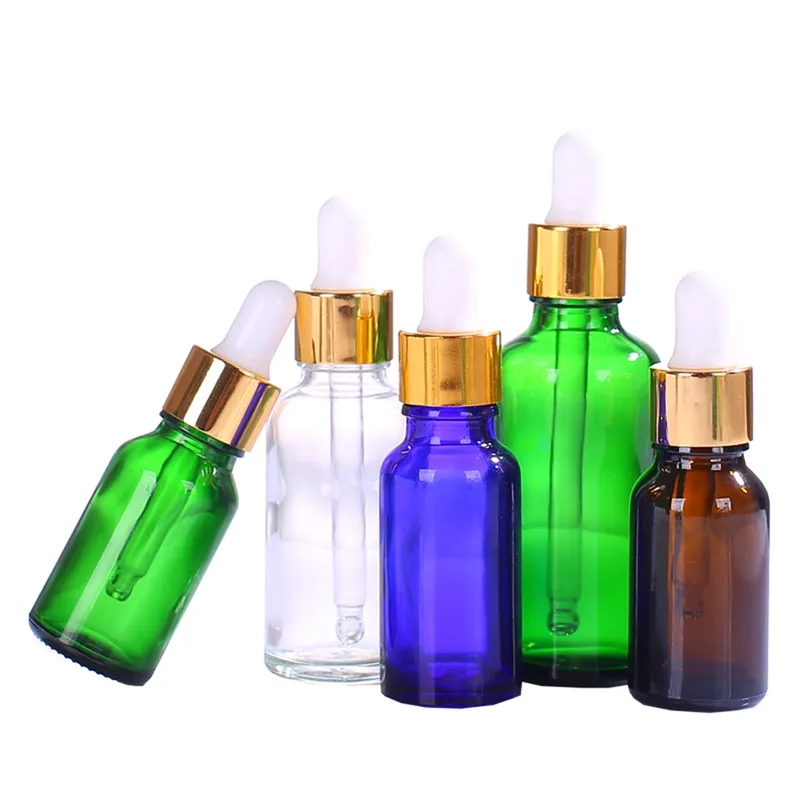 Amber Green Blue Clear Glass Bottle for Essential Oil