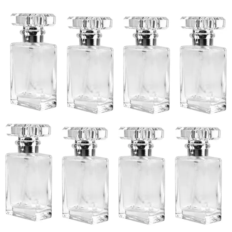 30ml Square Empty Perfume Glass Bottle Atomizer Spray Bottle