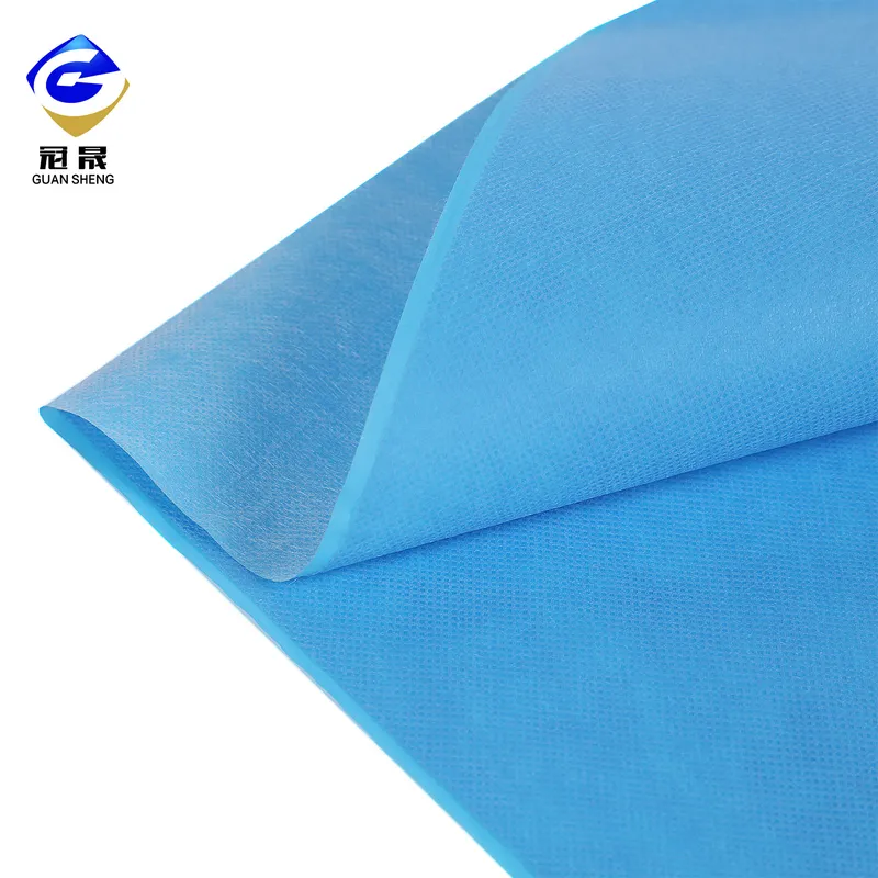 Ss SMS Waterproof Spunbond Nonwoven Fabric PP+PE for Medical Material