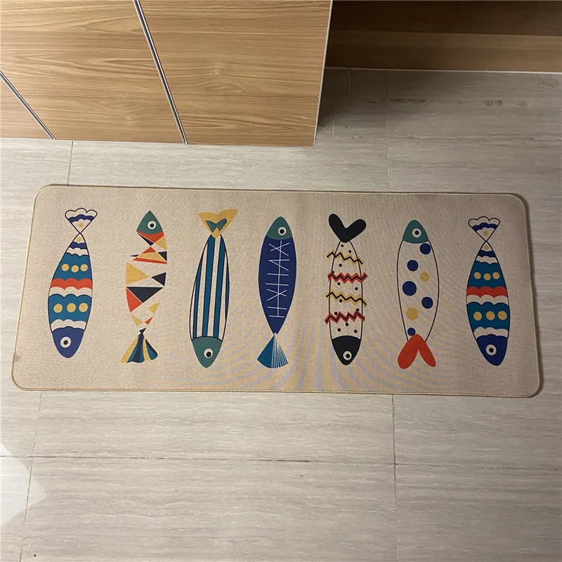 Kitchen Combination Non-Slip Floor Mat Waterproof Oil-Proof Rubber Mat