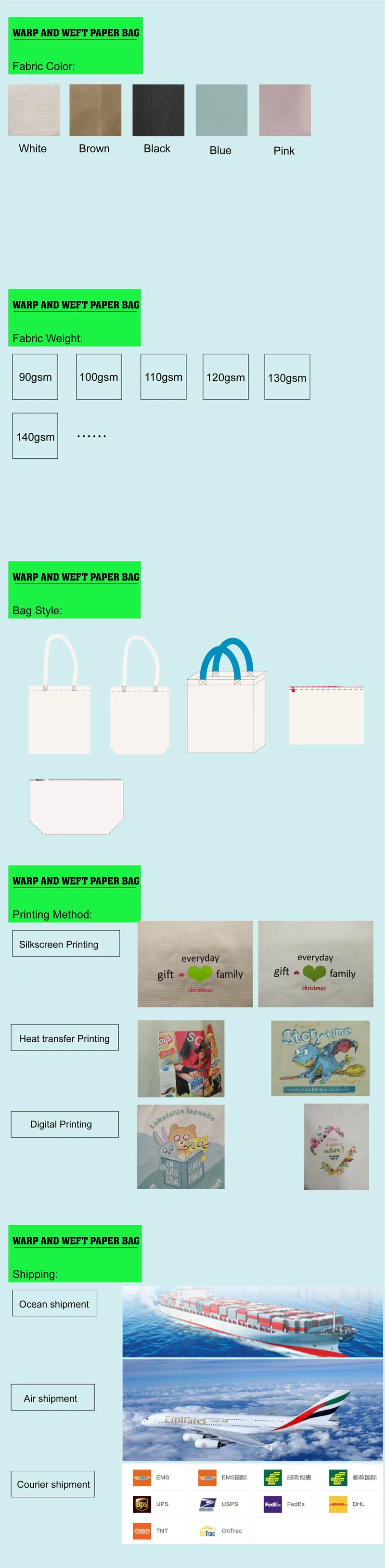 High Quality Printed Paper/Non Woven/Jute Shopping Bag, Paper Shopping Bags, Non Woven Shopping Bag