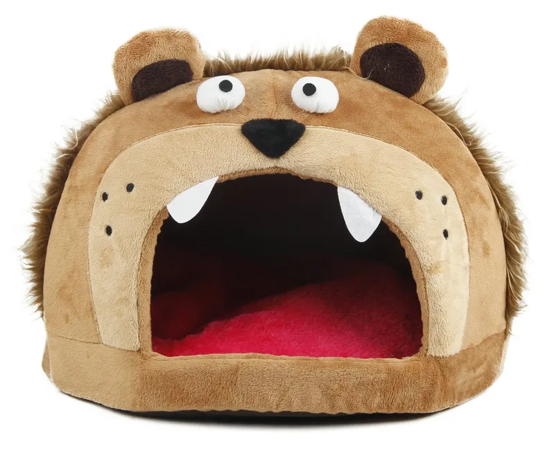 Warm Monster-Shaped Bed Soft Animal Cave Pet Toys