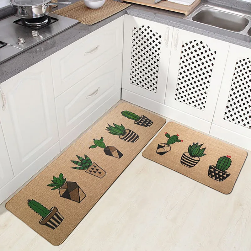 Entrance Door Mats Kitchen Floor Mats Rubber Anti-Slip Bathroom Rugs