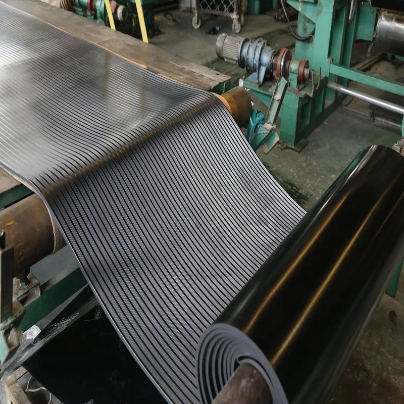 Corrugated Pattern Rubber Floor Roll /Anti-Slip Rubber Mat