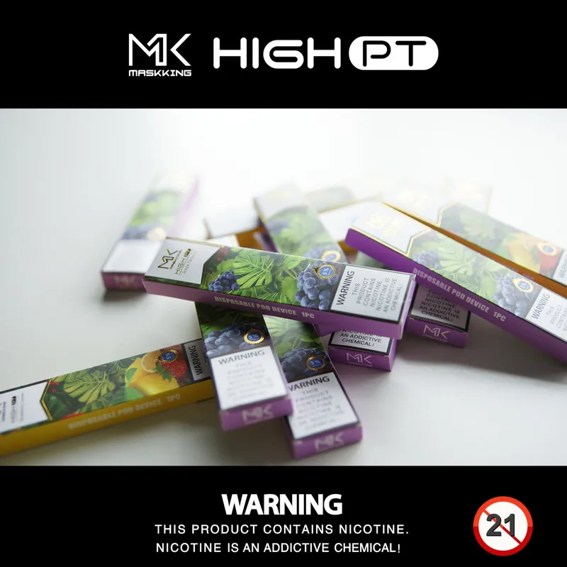 Disposable Pod Vape Device in Stock Maskking High PT 12 Flavors Disposable Pods