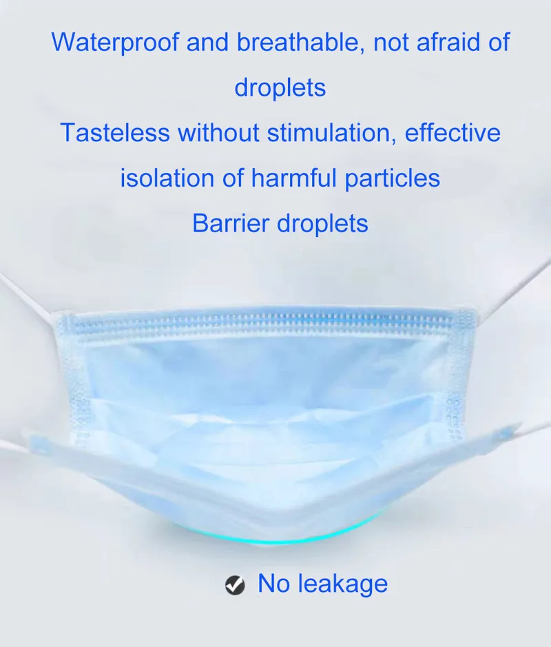 Not Sterile Disposable 3ply Earloop Non Woven Civilian Face Mask