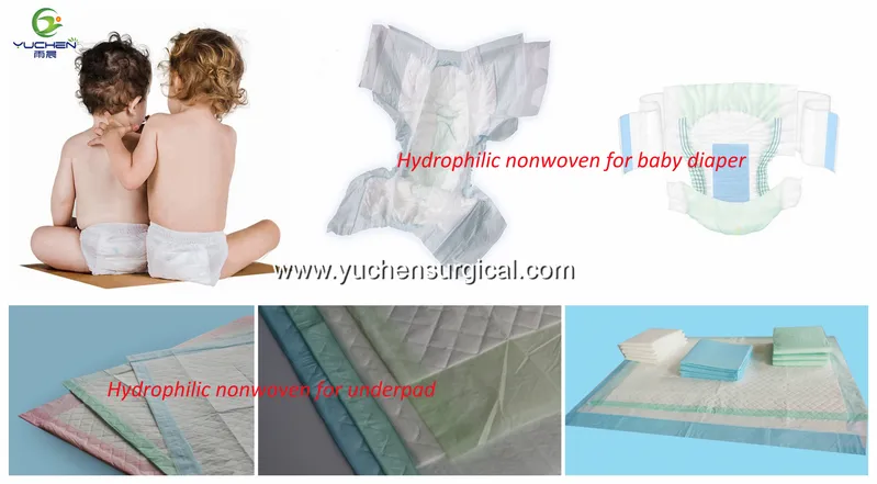 Nonwoven Fabric Raw Material /Nonwoven Fabric Rolls for Baby Diaper