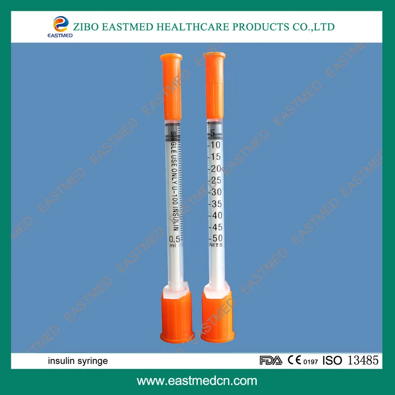 Disposable Medical 1ml Syringe 0.5ml/1ml Disposable Insulin Syringes