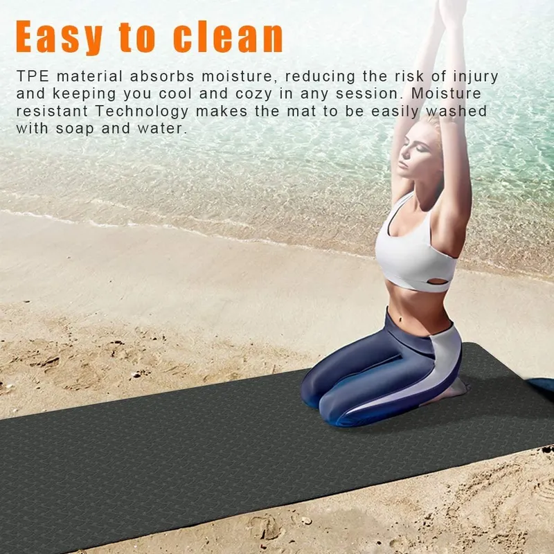 Yoga Mat Eco Friendly Exercise Mat Workout Mat for Yoga