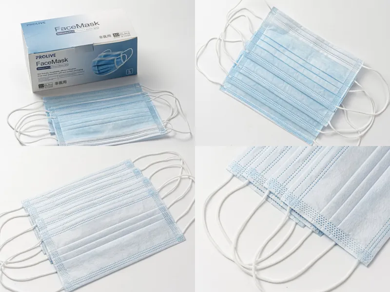 3 Ply Non-Woven Non-Sterile Disposable Face Masks