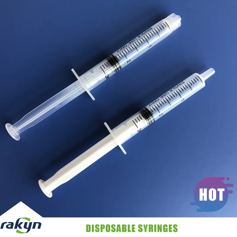 Medical Plastic Vaccine Syringes with Needles for Single Use Luer Slip 5cc 5ml