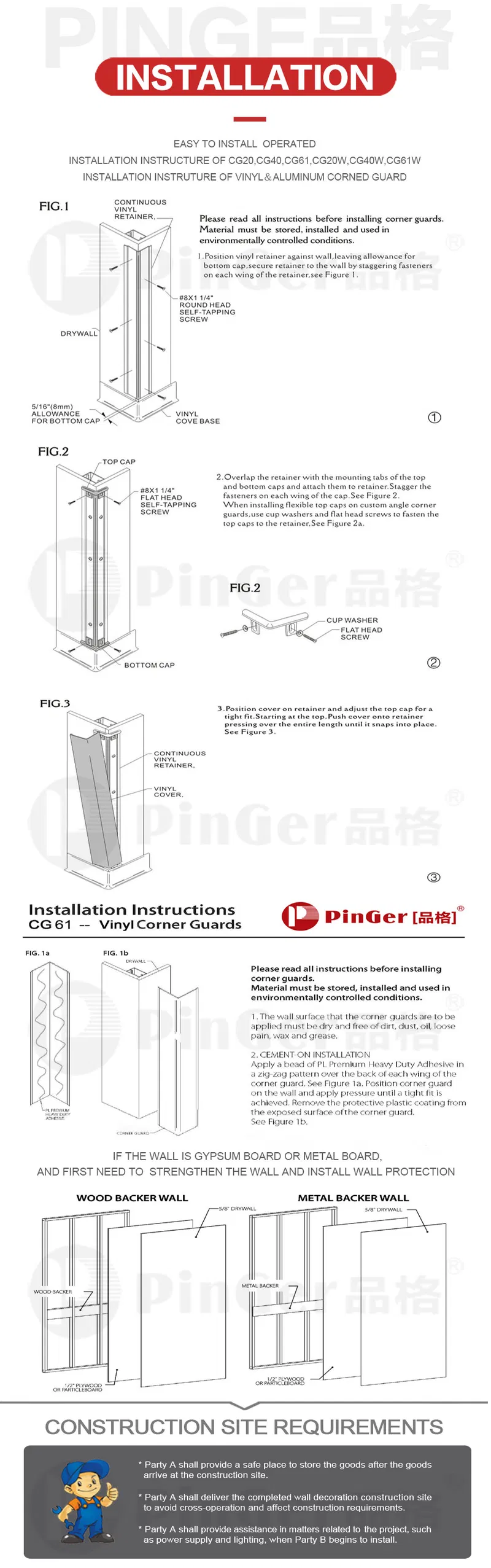 Hospital Plastic Guards Corridor Corner Guards