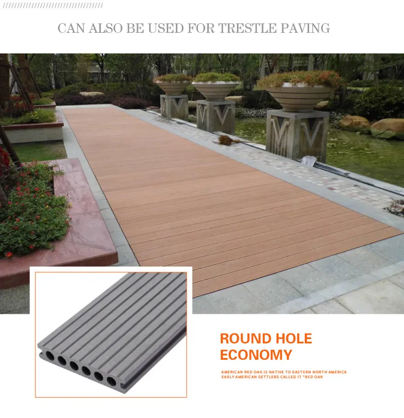 Hot Sale WPC Decking Flooring Waterproof Flooring for Outdoors