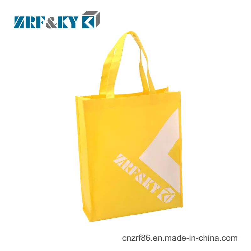 Custom Promotion Recycled Colorful Non Woven Fabric Shopping Tote Bags