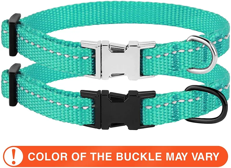 OEM Manufacturer Nylon Reflective Multicolor Dog Collar for Training