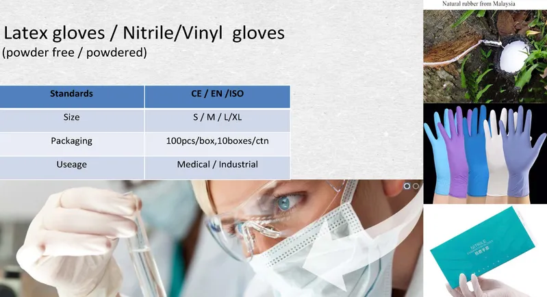 Disposable Powder Free Vinyl Gloves/Medical Disposable/Non Latex Vinyl Working PVC Gloves