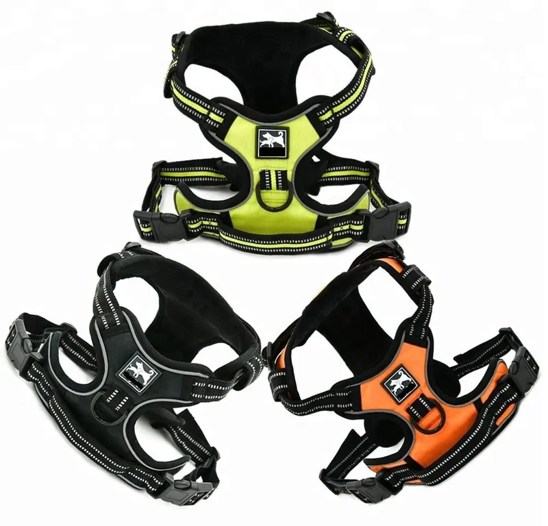 Wholesale Camouflage Heavy Duty Oxford Reflective Dog Harness for Large Dog